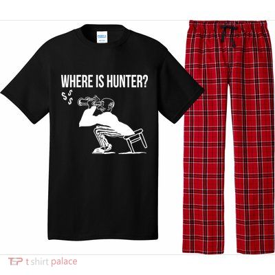 Where Is Hunter Political Humor Pro Trump Pajama Set