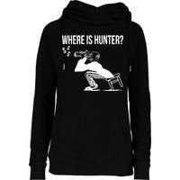 Where Is Hunter Political Humor Pro Trump Womens Funnel Neck Pullover Hood