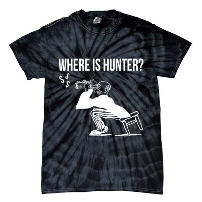 Where Is Hunter Political Humor Pro Trump Tie-Dye T-Shirt