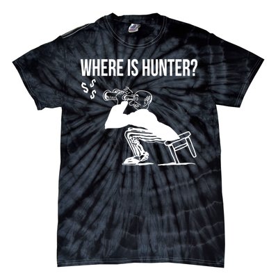 Where Is Hunter Political Humor Pro Trump Tie-Dye T-Shirt