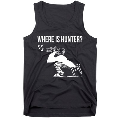 Where Is Hunter Political Humor Pro Trump Tank Top
