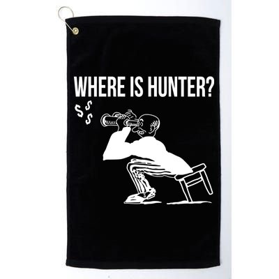 Where Is Hunter Political Humor Pro Trump Platinum Collection Golf Towel