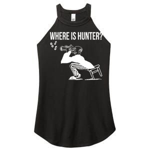 Where Is Hunter Political Humor Pro Trump Women's Perfect Tri Rocker Tank