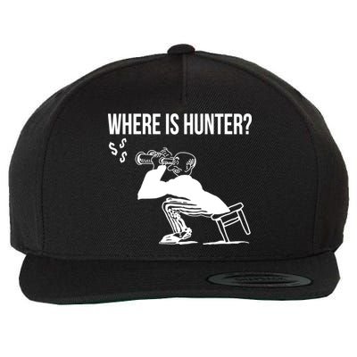 Where Is Hunter Political Humor Pro Trump Wool Snapback Cap