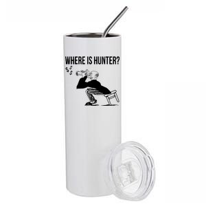 Where Is Hunter Political Humor Pro Trump Stainless Steel Tumbler