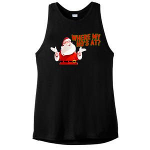 Where My Hoe's At Ladies PosiCharge Tri-Blend Wicking Tank