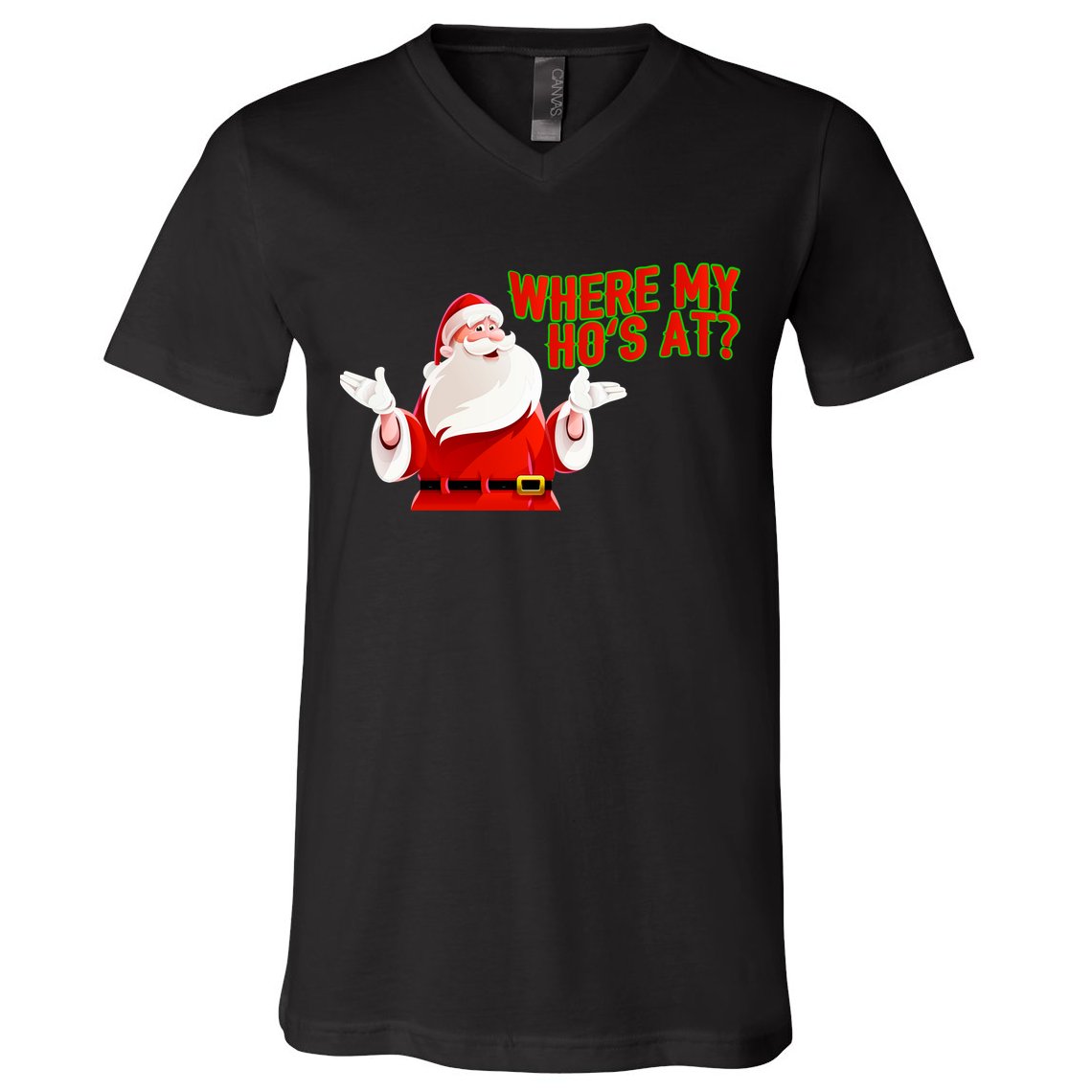 Where My Hoe's At V-Neck T-Shirt