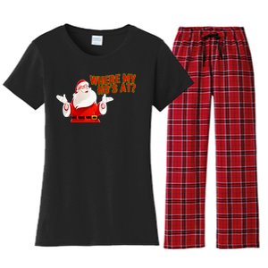 Where My Hoe's At Women's Flannel Pajama Set