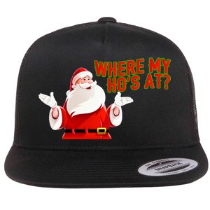 Where My Hoe's At Flat Bill Trucker Hat