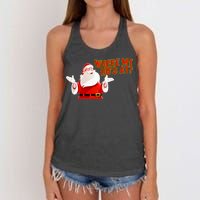 Where My Hoe's At Women's Knotted Racerback Tank