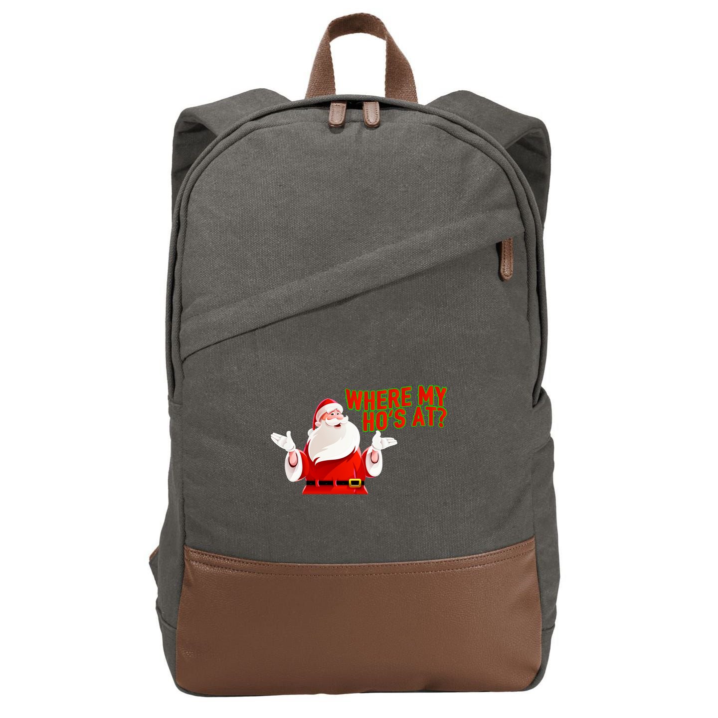 Where My Hoe's At Cotton Canvas Backpack