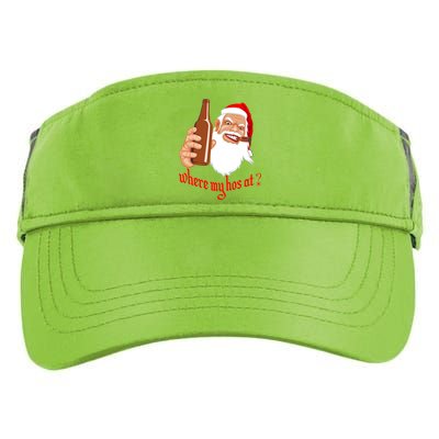 Where My Hos At? Christmas Adult Drive Performance Visor