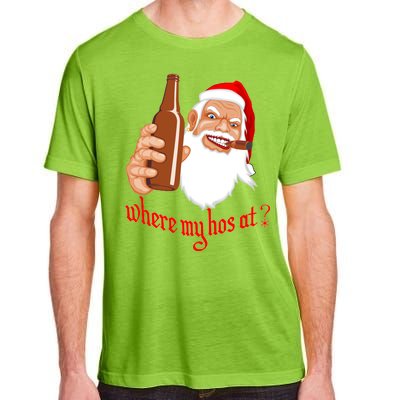 Where My Hos At? Christmas Adult ChromaSoft Performance T-Shirt