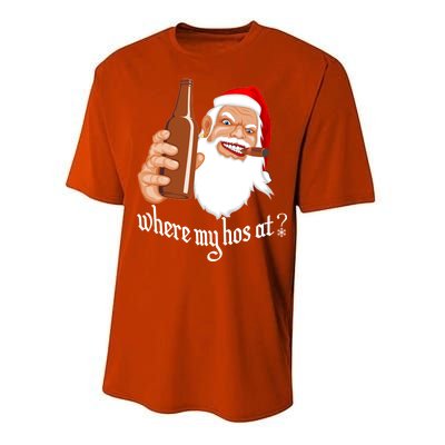 Where My Hos At? Christmas Performance Sprint T-Shirt