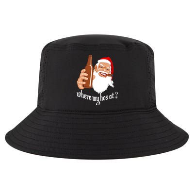 Where My Hos At? Christmas Cool Comfort Performance Bucket Hat