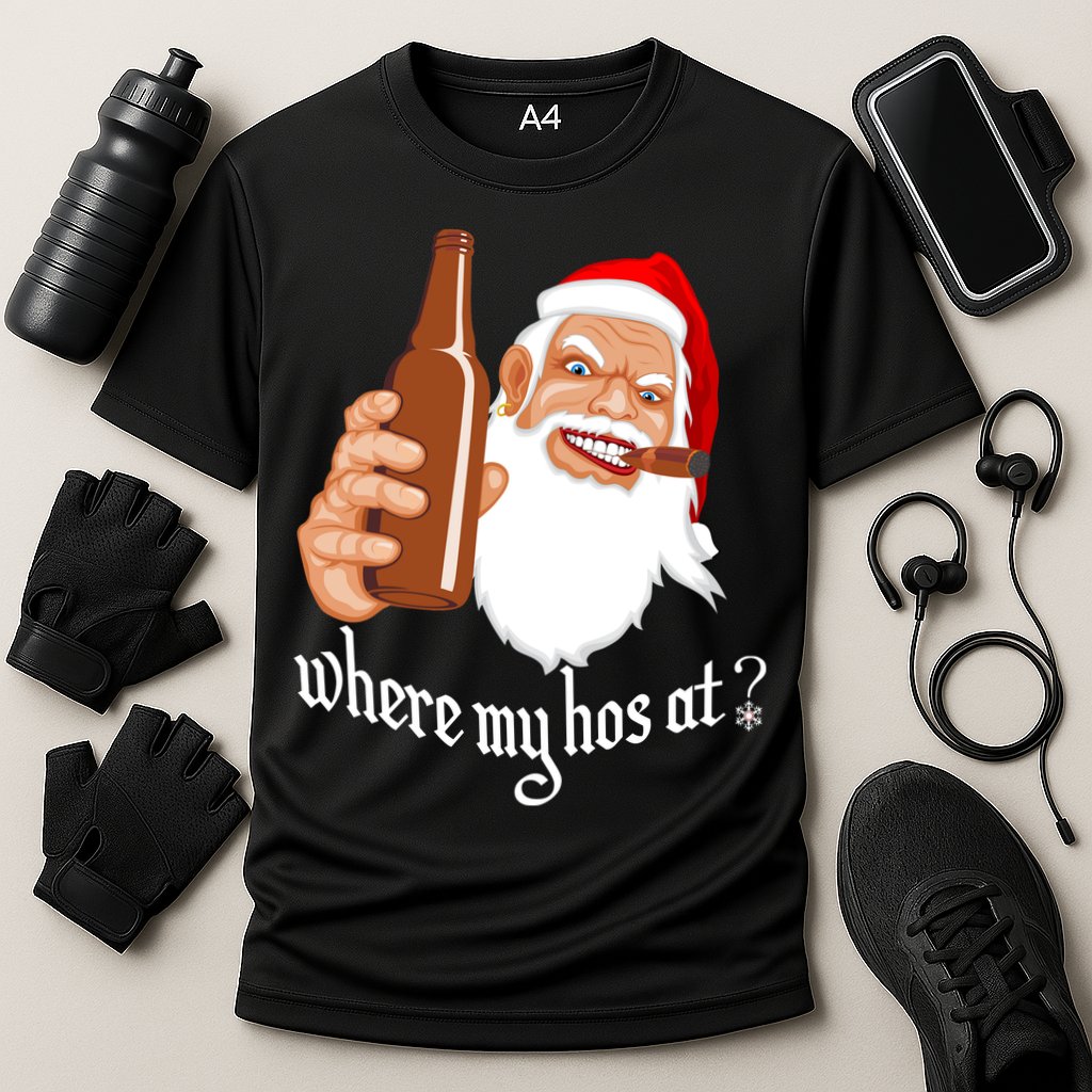 Where My Hos At? Christmas Performance Shirt