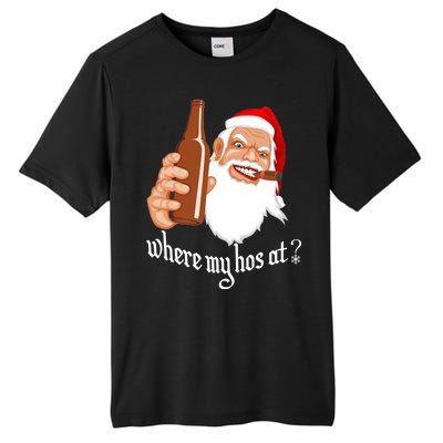 Where My Hos At? Christmas Tall Fusion ChromaSoft Performance T-Shirt