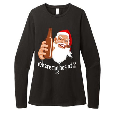 Where My Hos At? Christmas Womens CVC Long Sleeve Shirt