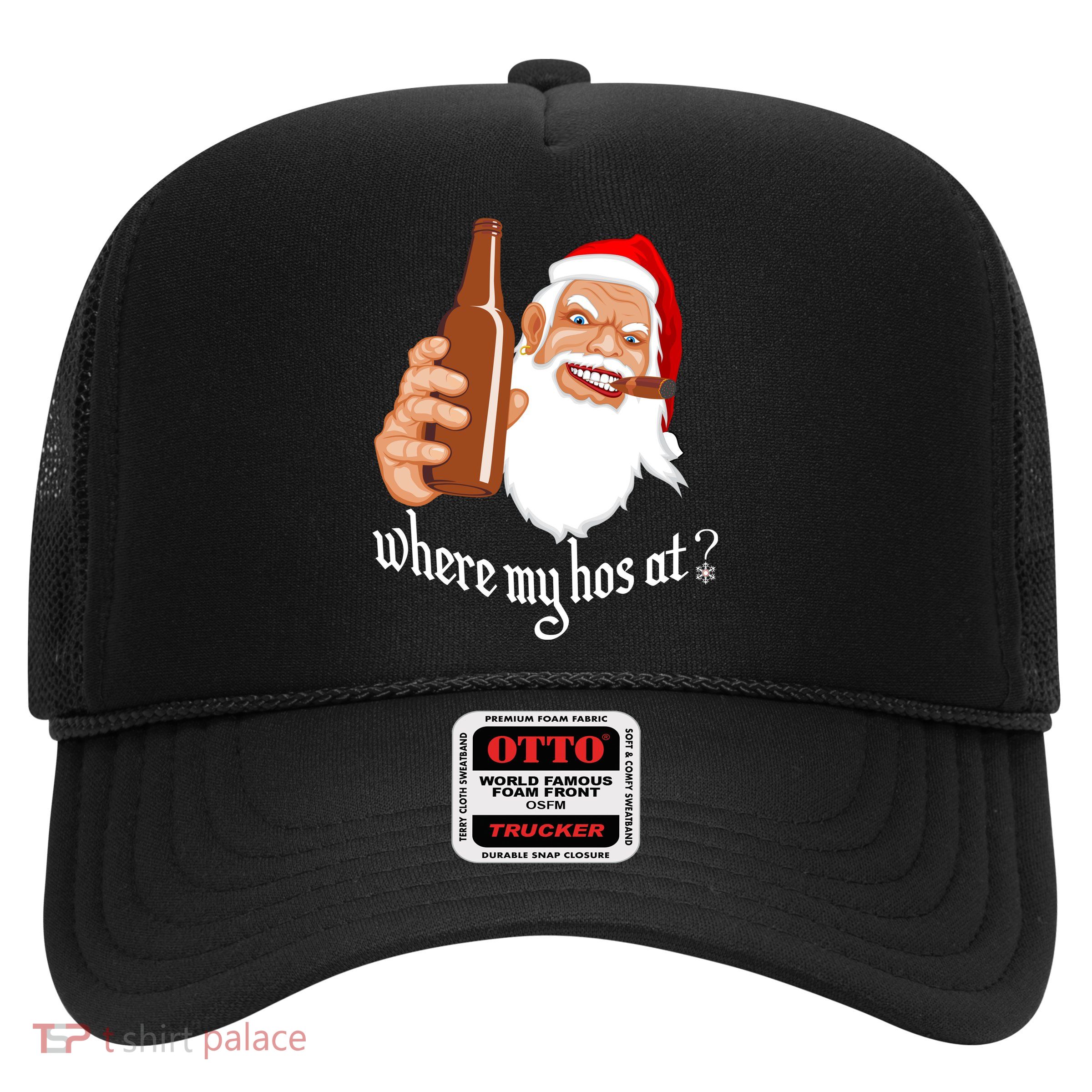 Where My Hos At? Christmas Trucker Hat