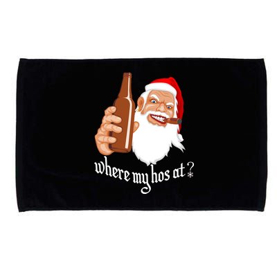 Where My Hos At? Christmas Microfiber Hand Towel