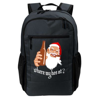 Where My Hos At? Christmas Daily Commute Backpack