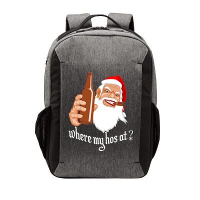 Where My Hos At? Christmas Vector Backpack