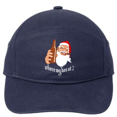 Where My Hos At? Christmas 7-Panel Snapback Hat