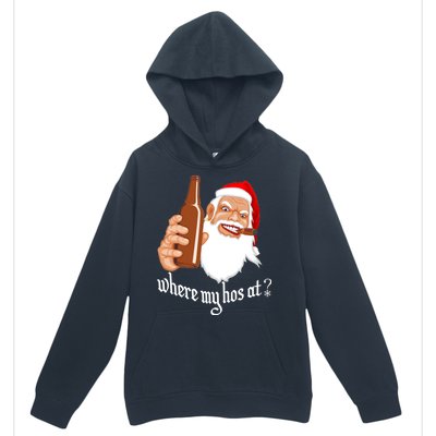 Where My Hos At? Christmas Urban Pullover Hoodie