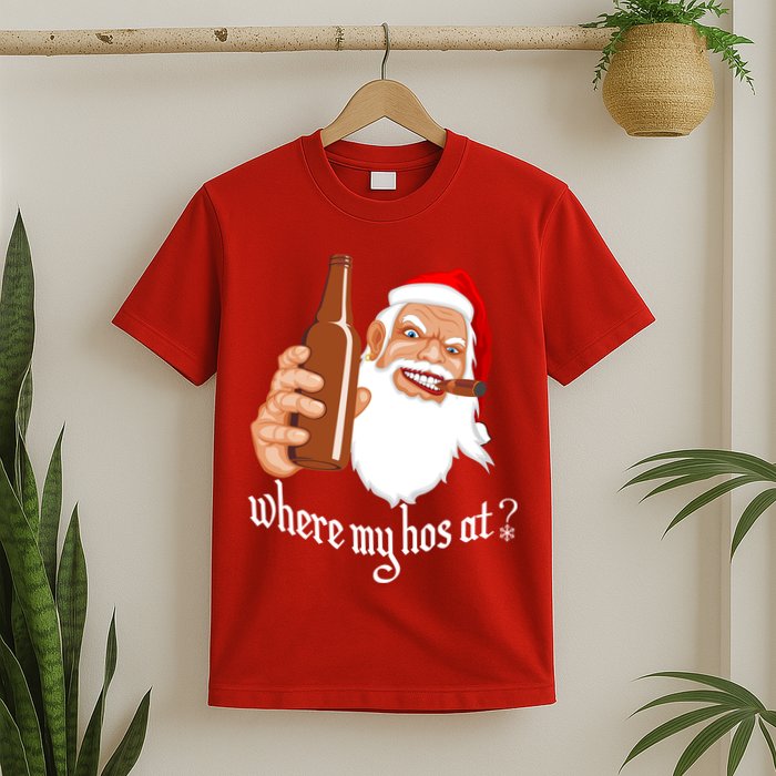 Where My Hos At? Christmas T-Shirt
