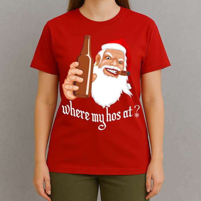 Where My Hos At? Christmas T-Shirt