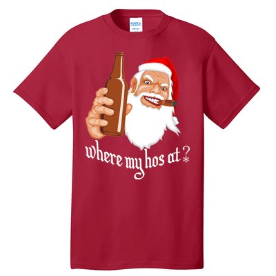 Where My Hos At? Christmas Tall T-Shirt