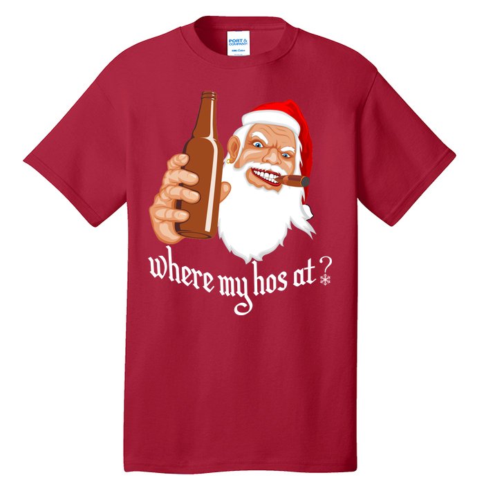 Where My Hos At? Christmas Tall T-Shirt