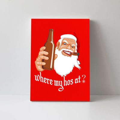 Where My Hos At? Christmas Canvas