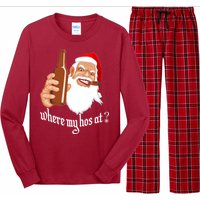 Where My Hos At? Christmas Long Sleeve Pajama Set