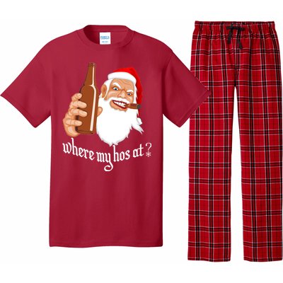 Where My Hos At? Christmas Pajama Set