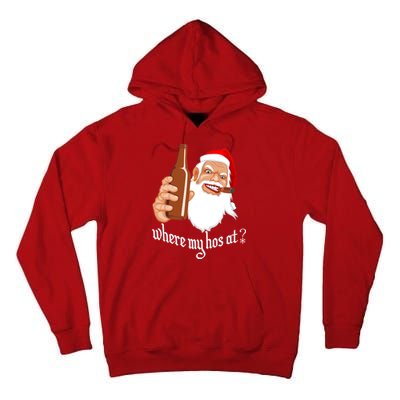 Where My Hos At? Christmas Tall Hoodie