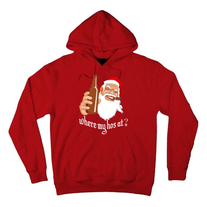 Where My Hos At? Christmas Tall Hoodie