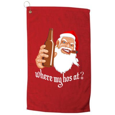 Where My Hos At? Christmas Platinum Collection Golf Towel