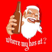 Where My Hos At? Christmas Golf Towel