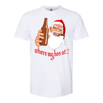 Where My Hos At? Christmas Softstyle CVC T-Shirt