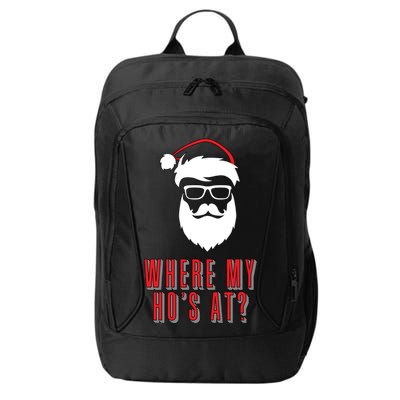 Where My Ho's At? Funny Xmas City Backpack