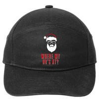 Where My Ho's At? Funny Xmas 7-Panel Snapback Hat