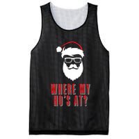 Where My Ho's At? Funny Xmas Mesh Reversible Basketball Jersey Tank