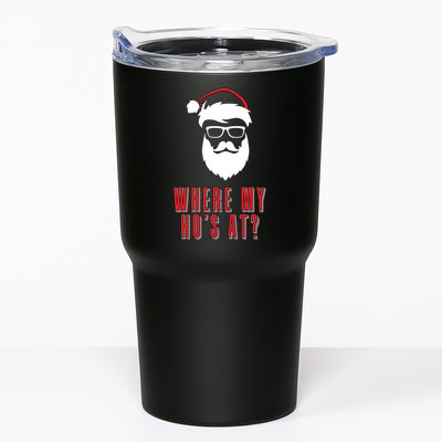 Where My Ho's At? Funny Xmas Tumbler