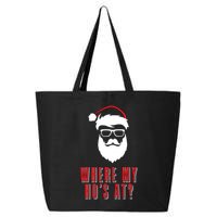 Where My Ho's At? Funny Xmas 25L Jumbo Tote