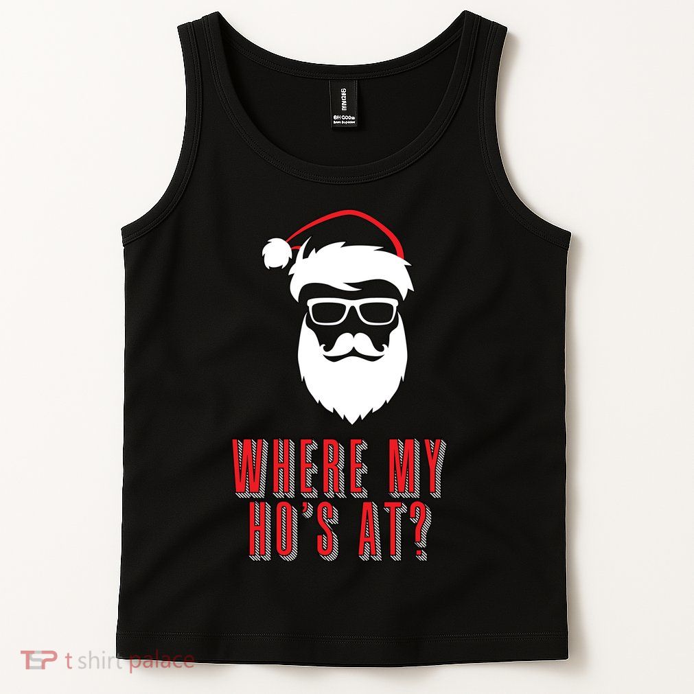 Where My Ho's At? Funny Xmas Tank Top