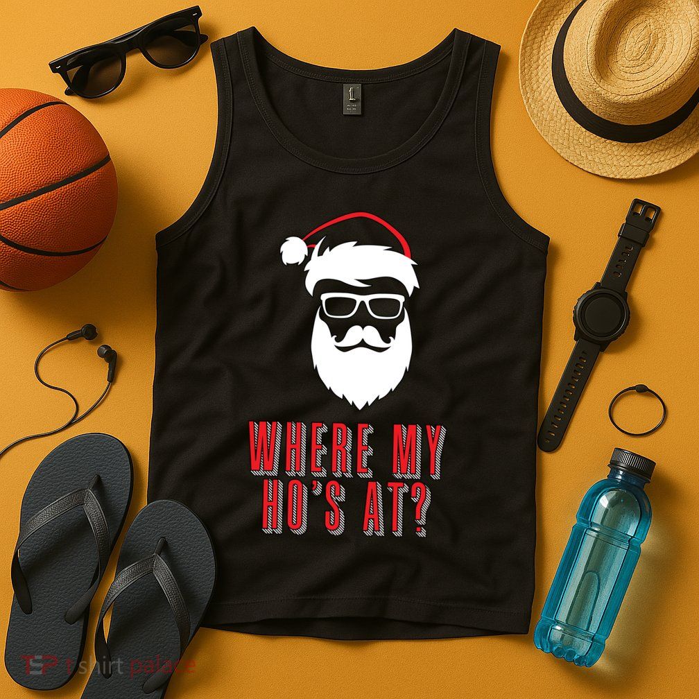 Where My Ho's At? Funny Xmas Tank Top