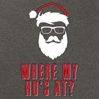 Where My Ho's At? Funny Xmas Cotton Canvas Backpack