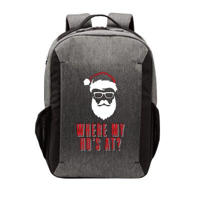 Where My Ho's At? Funny Xmas Vector Backpack