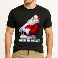 Where My Ho's At? Santa Quote Cooling Performance Crew T-Shirt